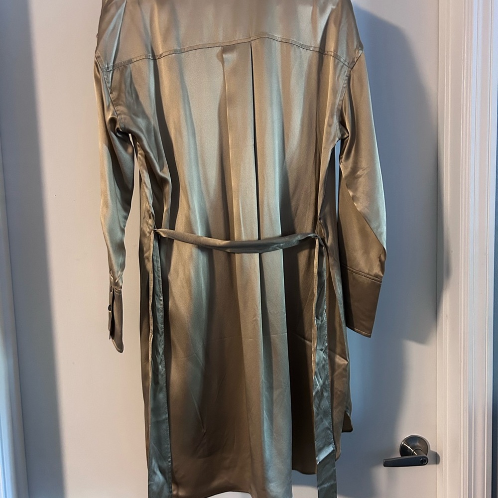 Banana Republic Gold Satin Dress - Picture 6 of 10